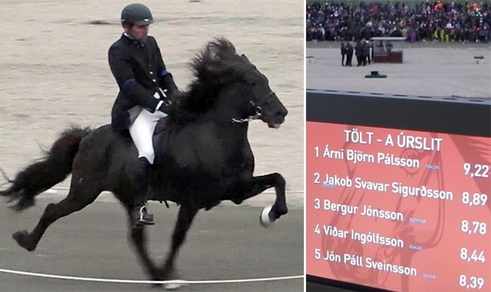 Landsmót: Árni Björn und Stormur dominieren Tölt