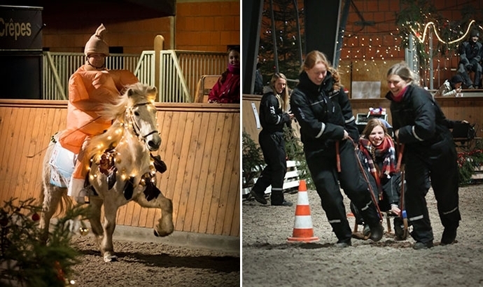 Weihnachtliche Stimmung in der Kronshof-Manege