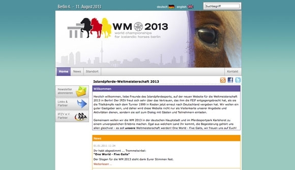 Berlin 2013 rückt näher: WM-Website öffnet ihre Pforten