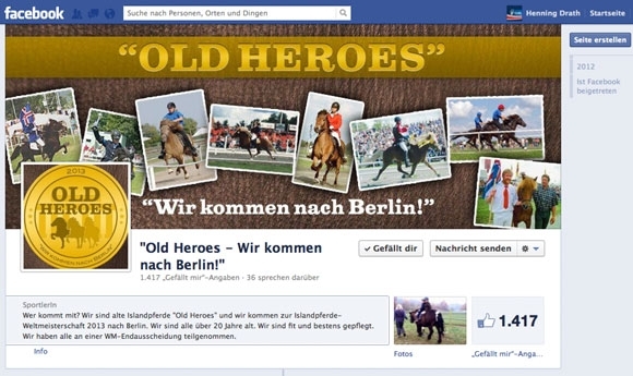 F’book-Knatsch: Old Heroes in Berlin herzlich willkommen