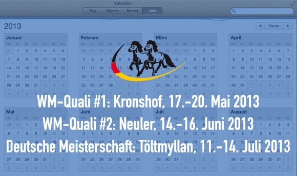 WM-Qualifikationen 2013: Kronshof + Neuler + DIM