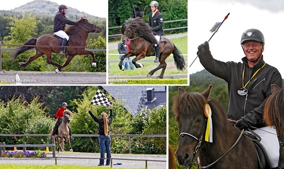 Auftakt in Aeg’berg: Jens, Jonas, Stymmi & Frederic vorn