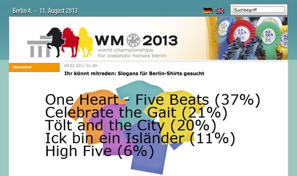 WM-Shirts 2013: Eure Wahl geht in Druck