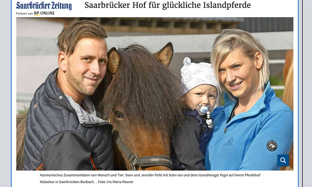 Saarbrücker Zeitung über Islandleben @ Alslækur Hof