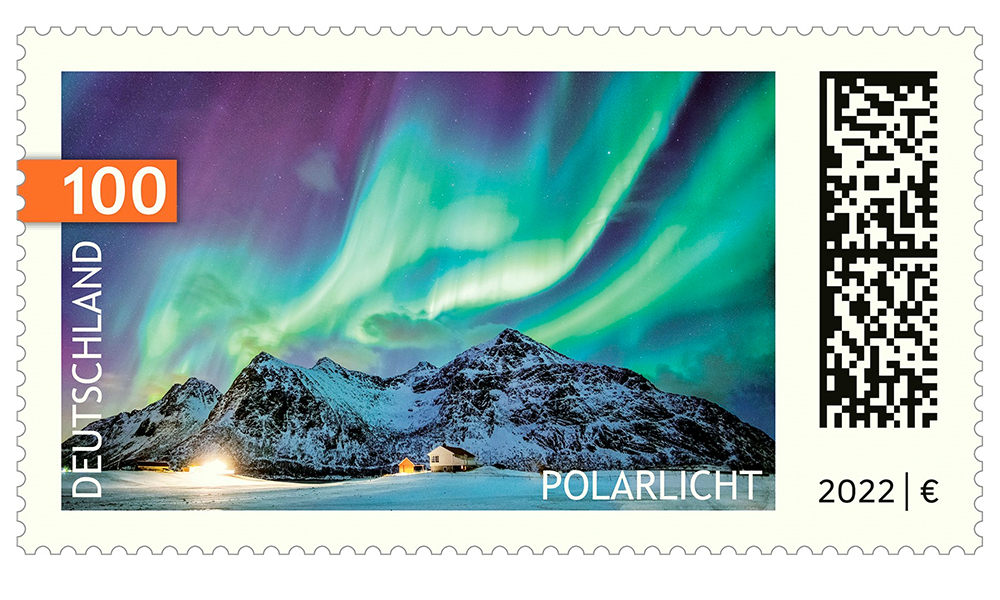 Polarlicht-Briefmarke ab Donnerstag bei der Post