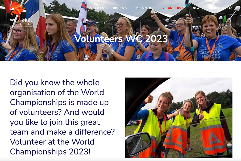 Volunteers sind Rückgrat der WM 2013 in Oirschot