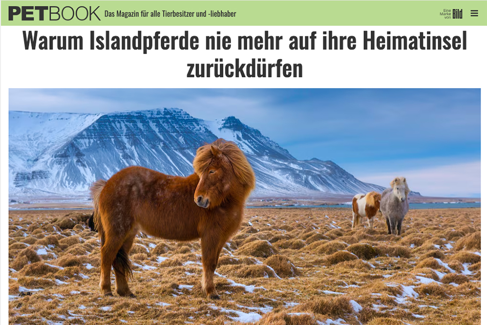 Keine PS-Reimporte nach Island: PETBOOK ‘entdeckt’